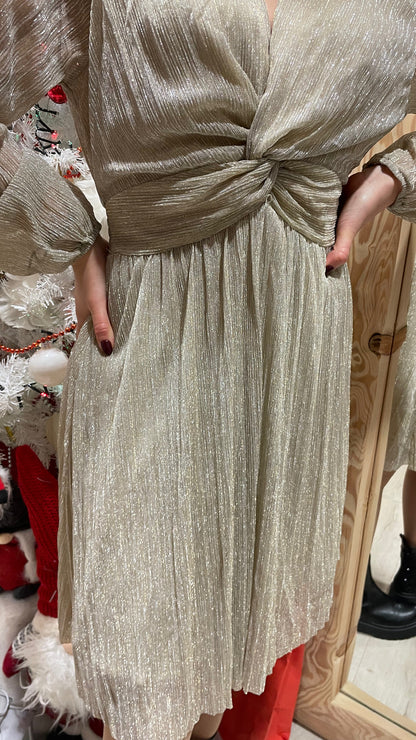 Robe glitter gold