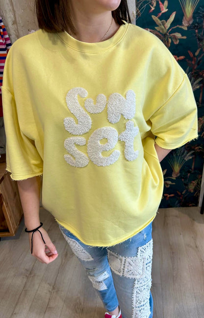 Sweat Sun Set Jaune