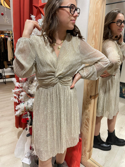 Robe glitter gold