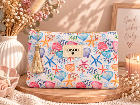 Pochette "Bisou" Coquillage