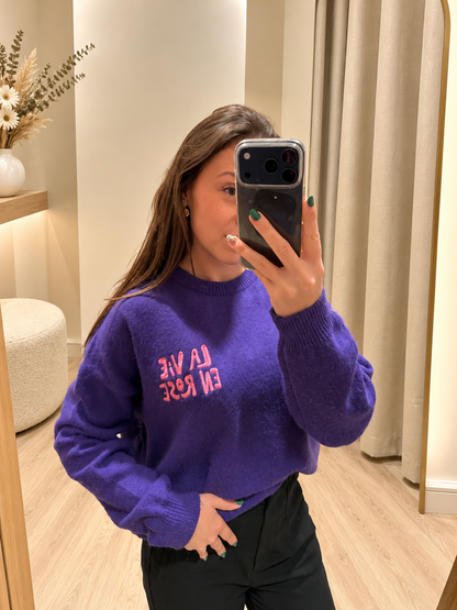 Pull La Vie en Rose