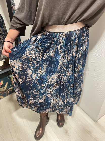 Jupe plissée blue ice