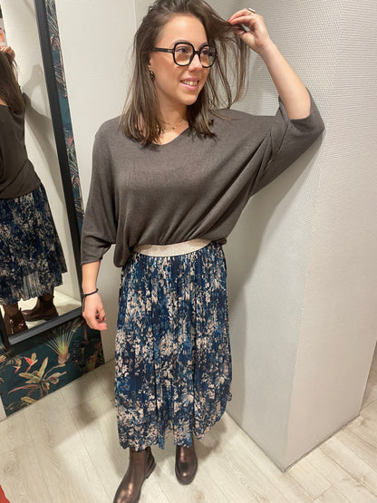 Jupe plissée blue ice