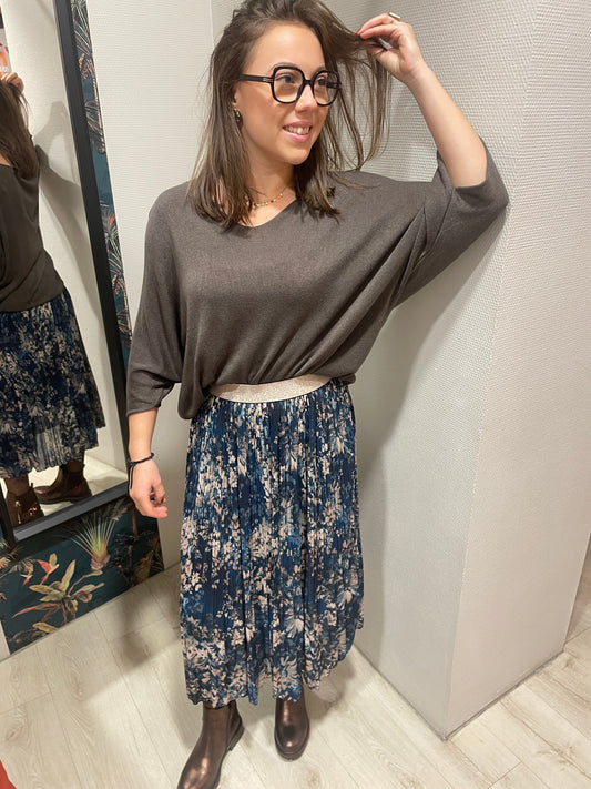 Jupe plissée blue ice