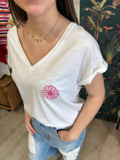 Tee shirt marguerite