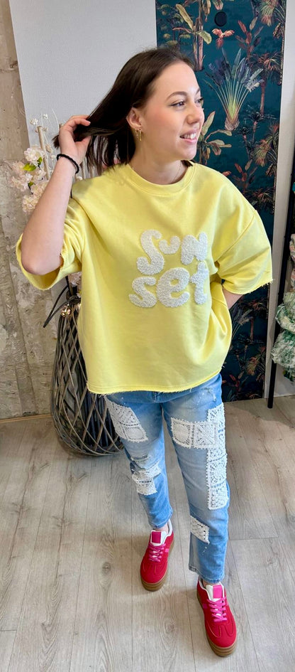 Sweat Sun Set Jaune