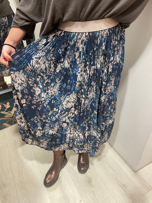 Jupe plissée blue ice