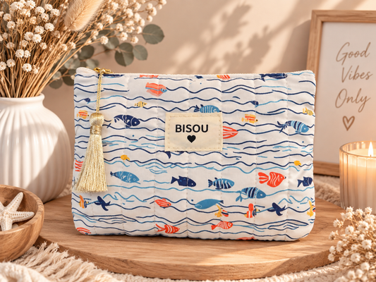 Pochette "bisou" poissons