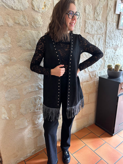 Gilet rock black